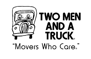 two men and a truck cross-country moving company logo